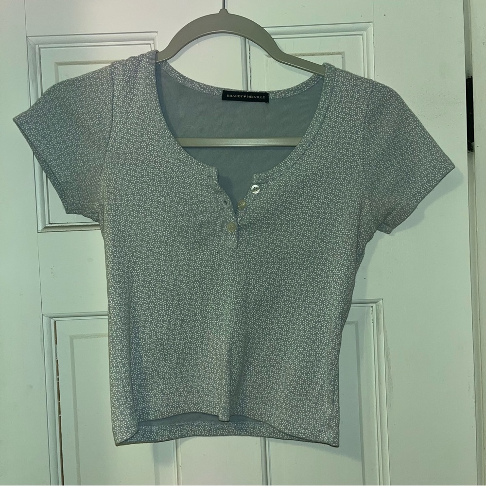 Blue Brandy Melville Zelly Top